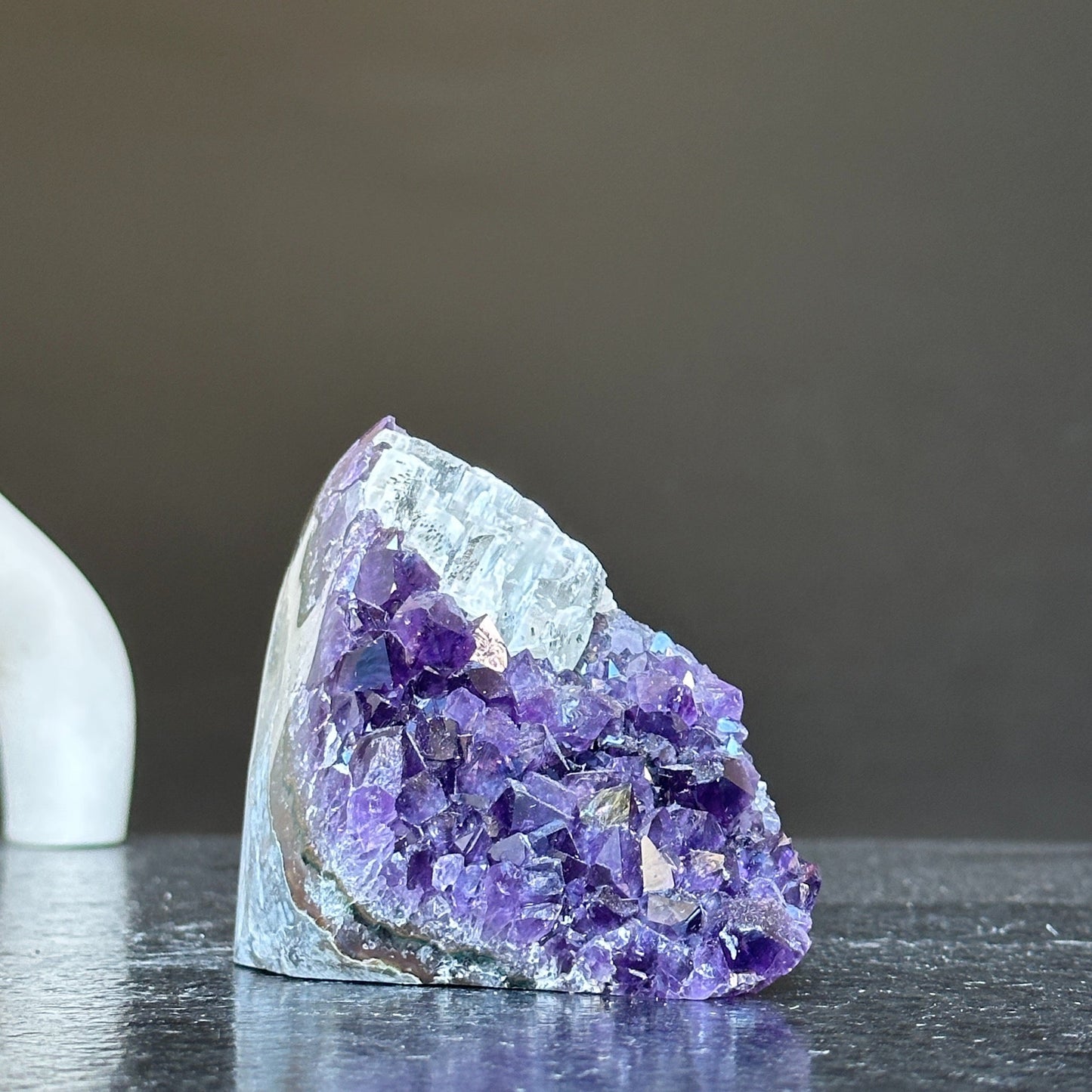 Natural Deep Purple Uruguay Amethyst Crystal Geode