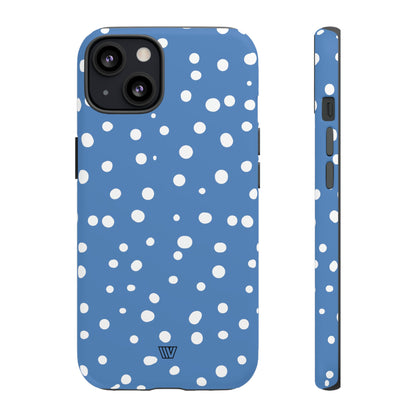 DUSTY BLUE DOTS | Tough Phone Case