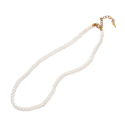 **Glass Pearl Collar Necklace Wedding Collection 259v