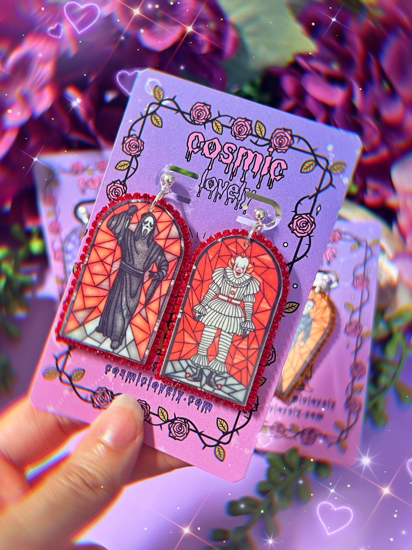 Spooky Guys Arch Earrings