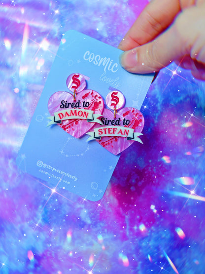 Sired: TVD Heart Earrings