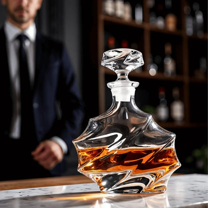 Storm Japanese Crystal Whisky Decanter