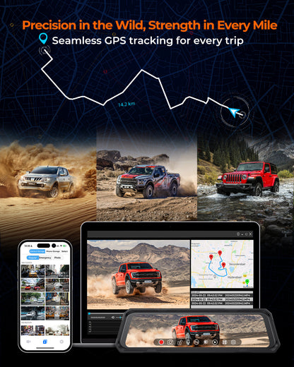 The Legend 4ch Waterproof Mirror DVR Switching System with 8-Gang in-Car Power Solid-State Switch Control Box