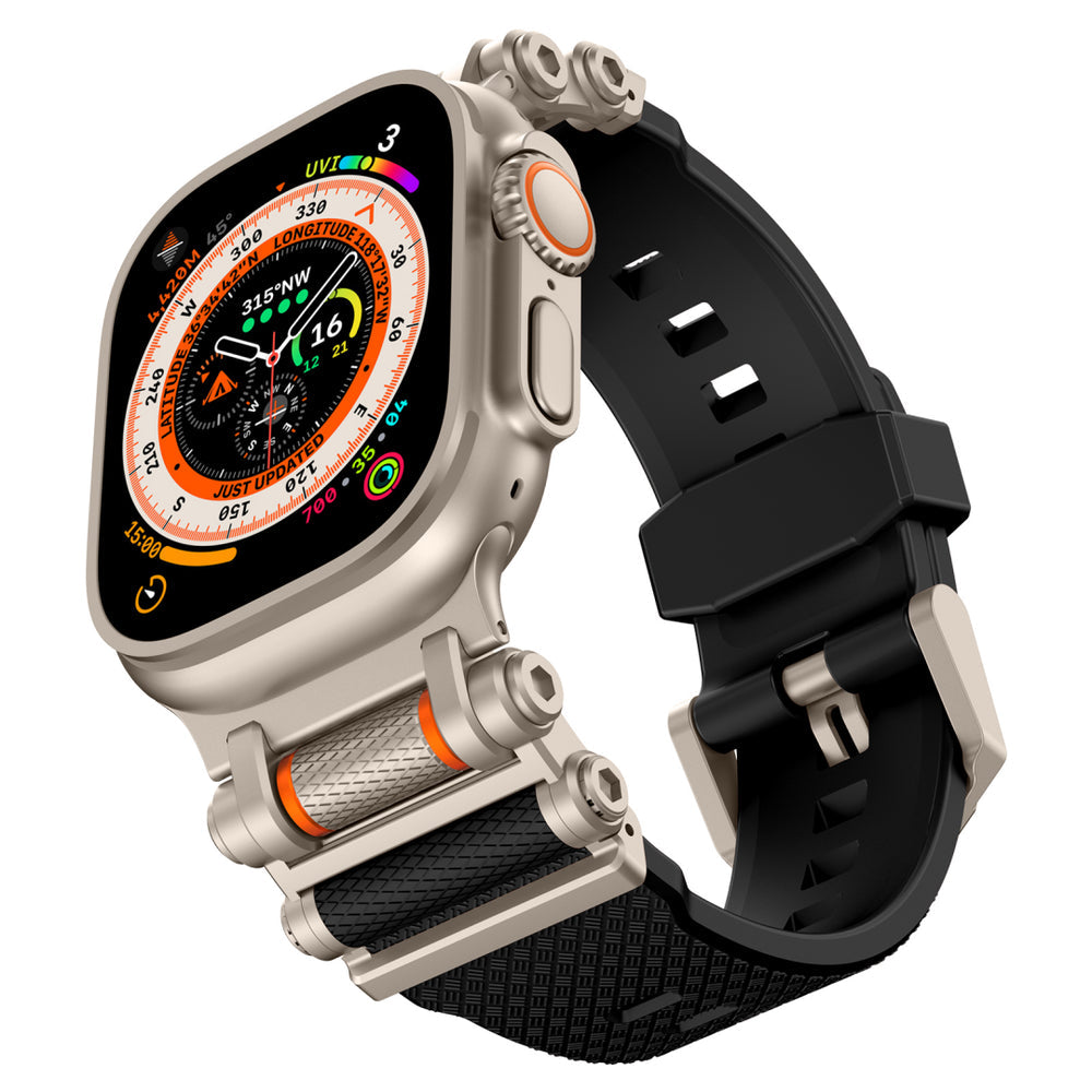 Tactical Destiny Gear Rotating Silicone Band For Apple Watch