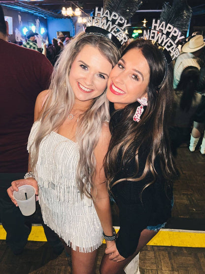 Let’s Go Girls Beaded Boots: Black