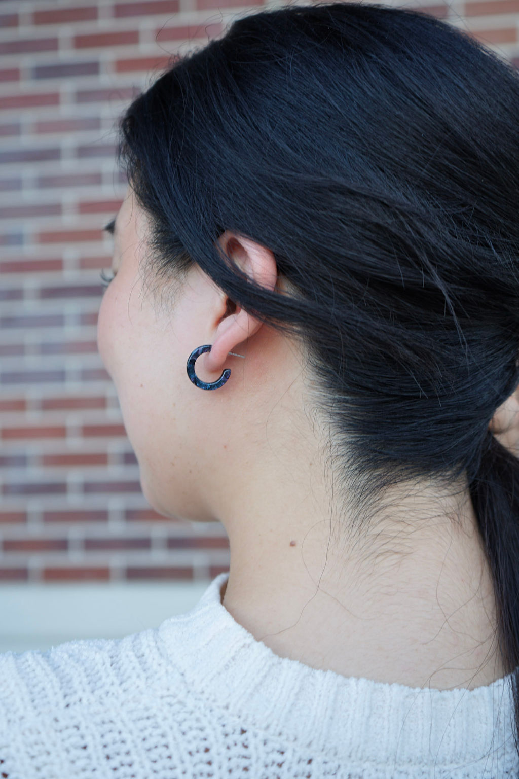 Micro Cam Mini Hoops - Midnight Shimmer