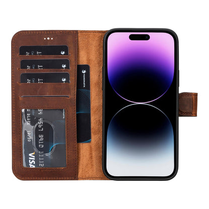 Casper iPhone 14 Series Detachable Leather Wallet Case