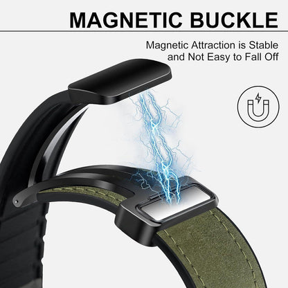 Magnetic Buckle Leather Band for Apple Watch