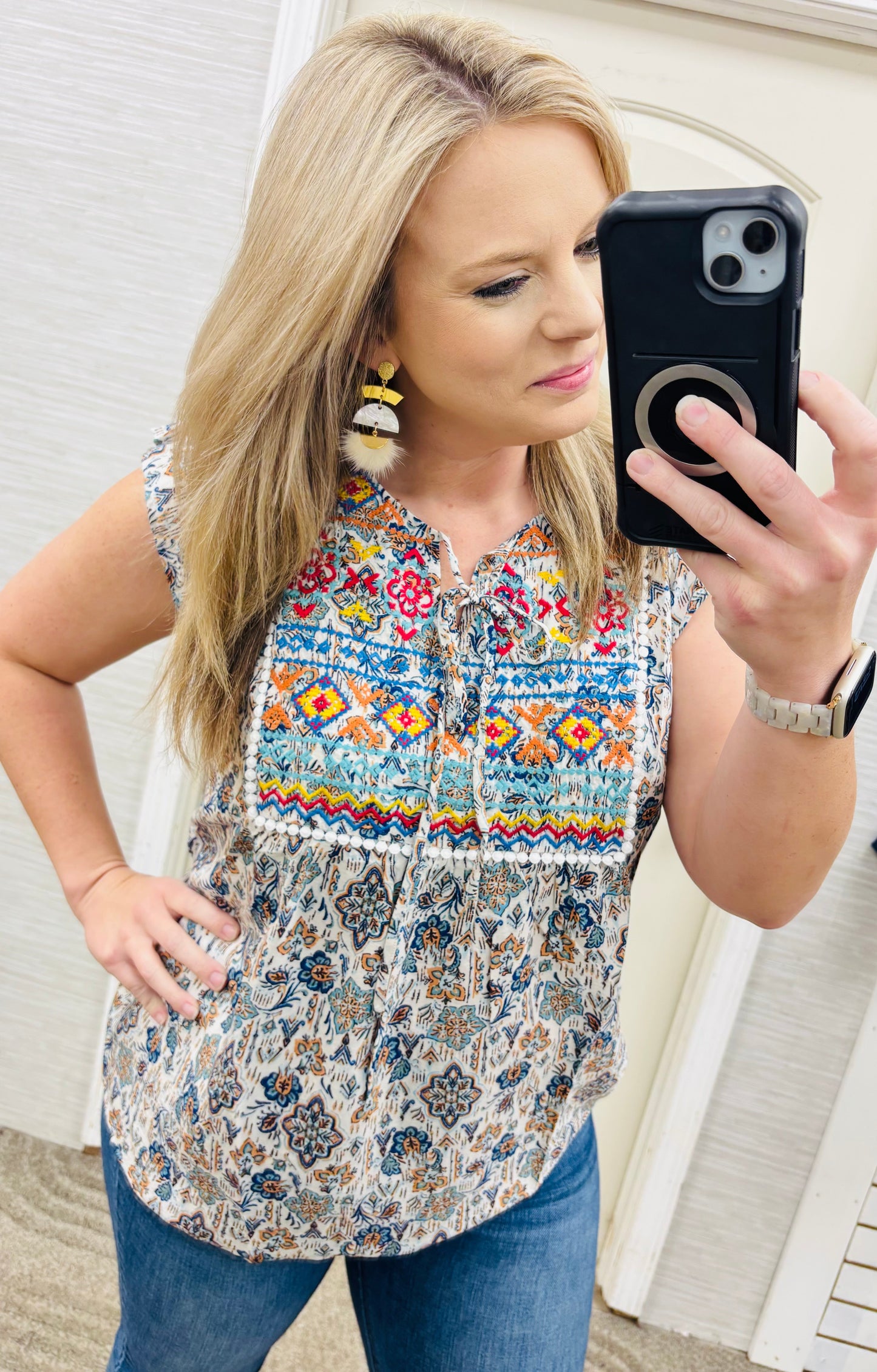 Teal Patricia Blouse