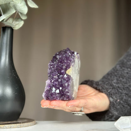 Amethyst cathedral geode, Amethyst self standing, Unique crystal cluster