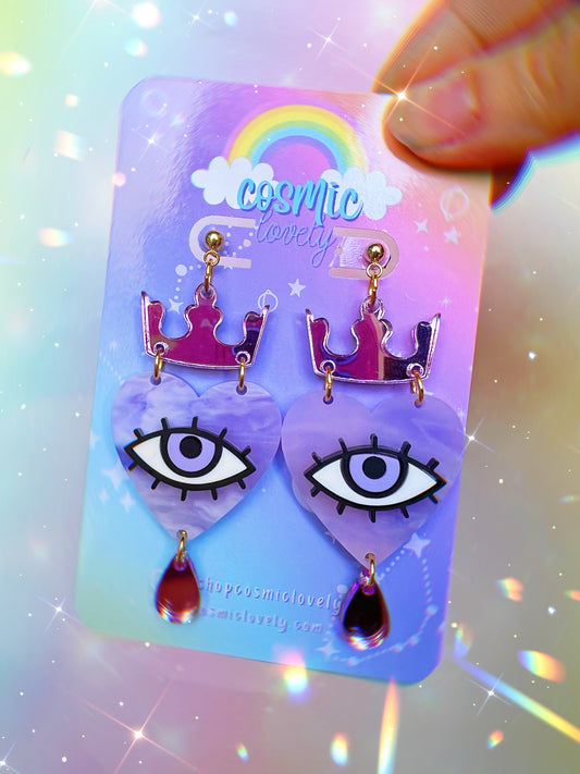 Lavender Sky QUEEN earrings