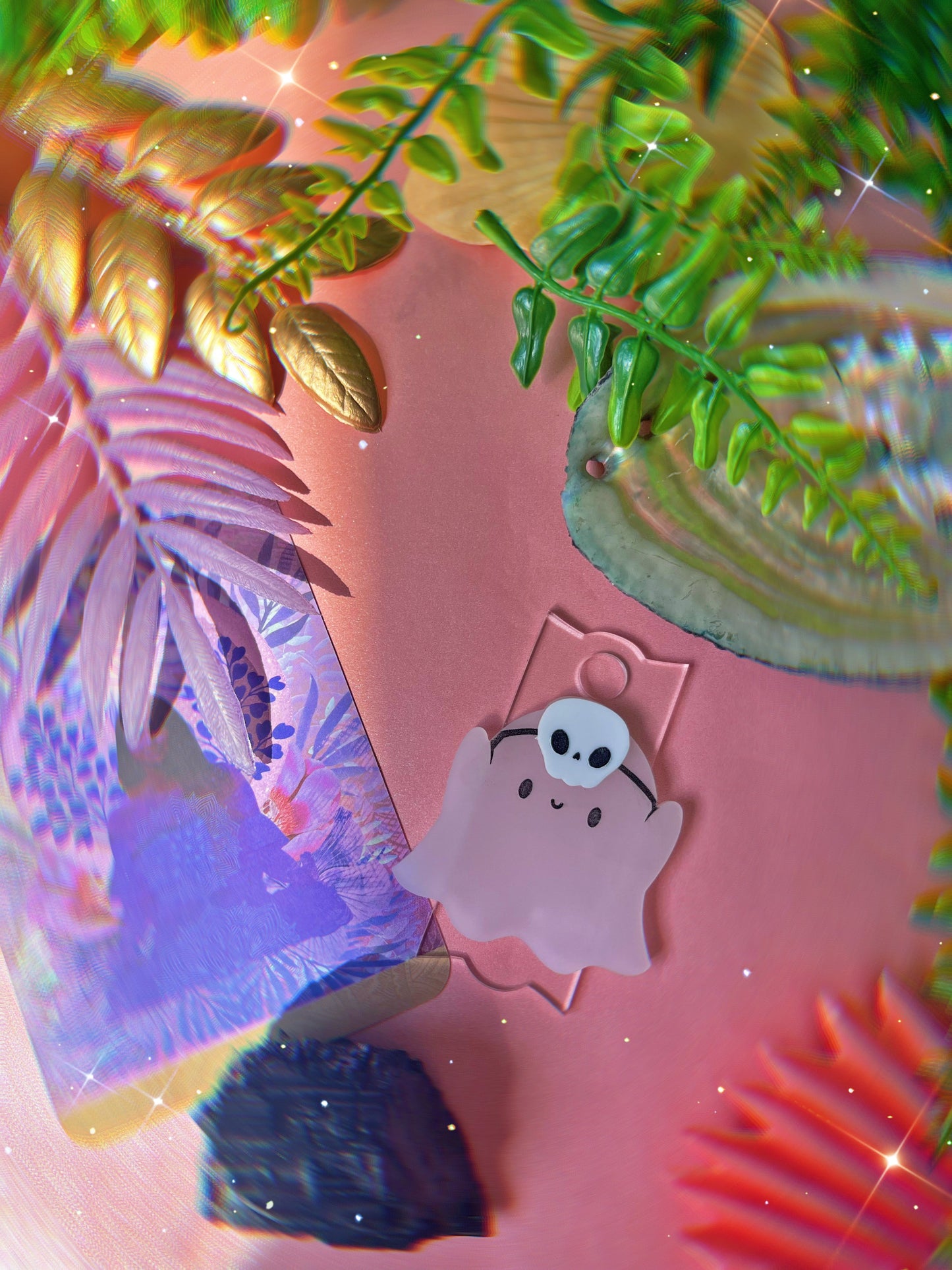 Cute Halloween Skull Mask Ghost Stanley H2.0 Cup Topper 40oz