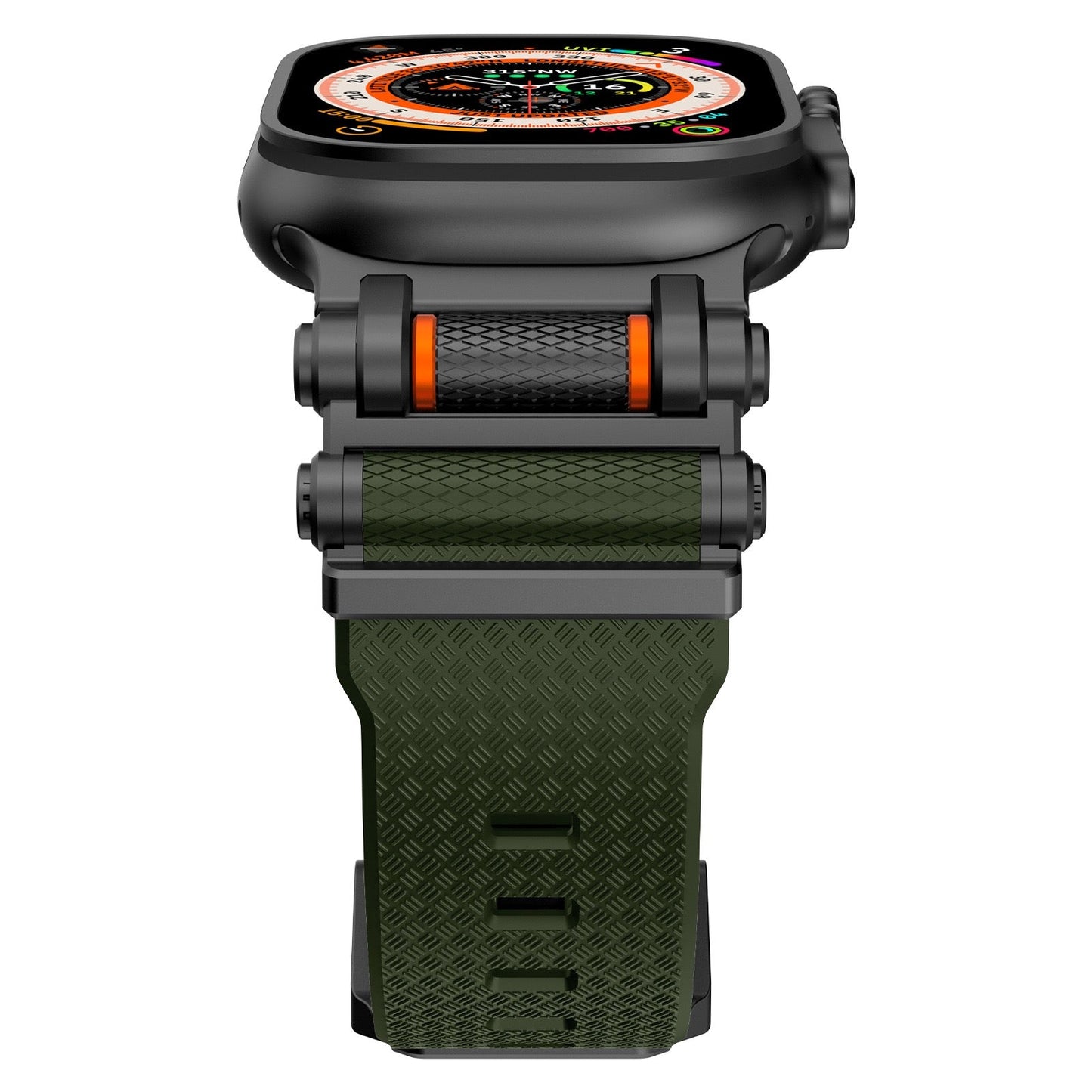 Tactical Destiny Gear Rotating Silicone Band For Apple Watch