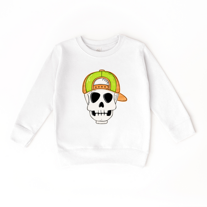 Backwards Hat Skull Sweatshirt