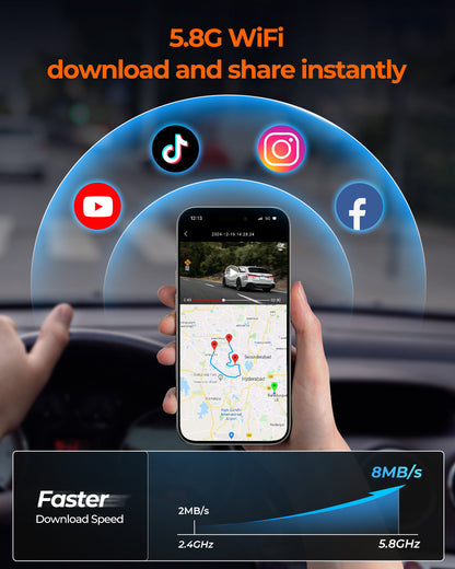 M4 Quad Mirror Dash Cam with 1080P Front+Rear+Left/Right Side Cameras, 12"IPS Touchscreen