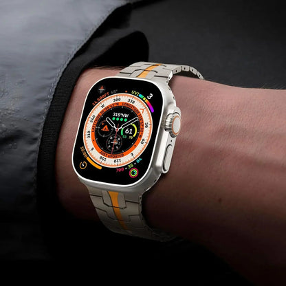 Stainless Steel Metal Watchband For Apple Watch-Ironman Version