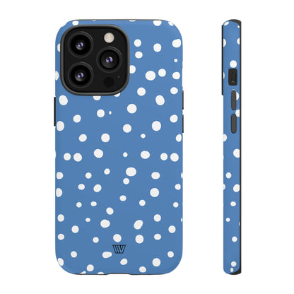DUSTY BLUE DOTS | Tough Phone Case