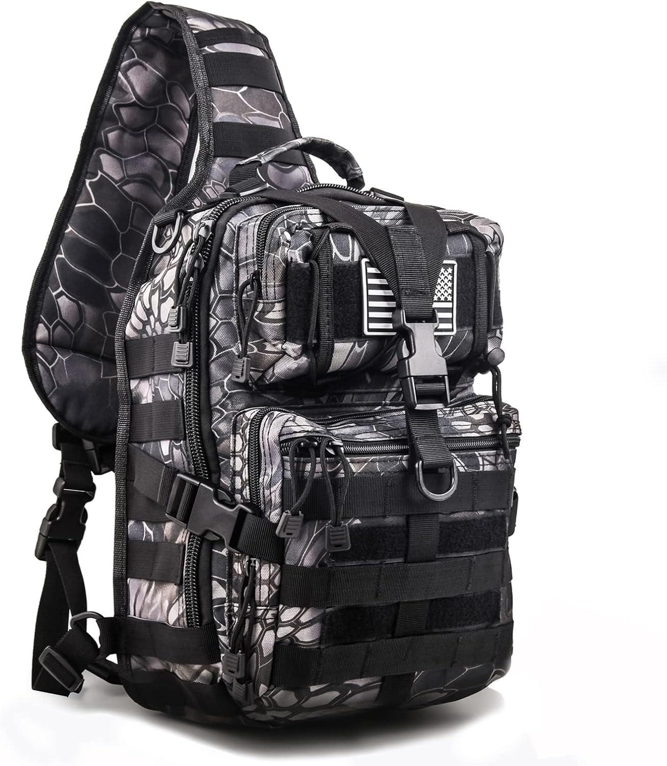 FR Fashion Co. MOLLE Tactical Crossbody Sling Bag