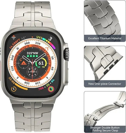 Titanium Metal Watchband For Apple Watch Ironman Basic Version