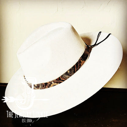 **Copper Aztec Embossed Leather Hat Band Only 951x