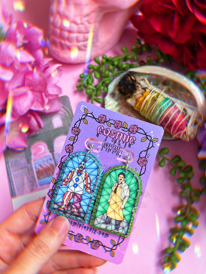 Spooky Guys Arch Earrings