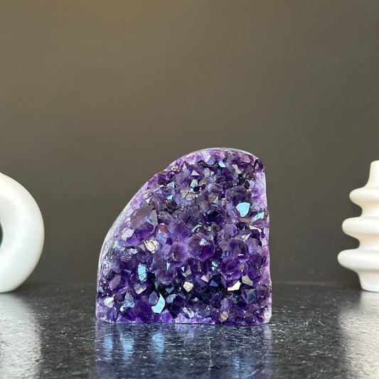 Amethyst geode, Unique raw crystal cluster, Crystal Gift