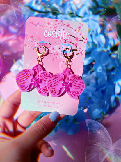 Orchid Earrings
