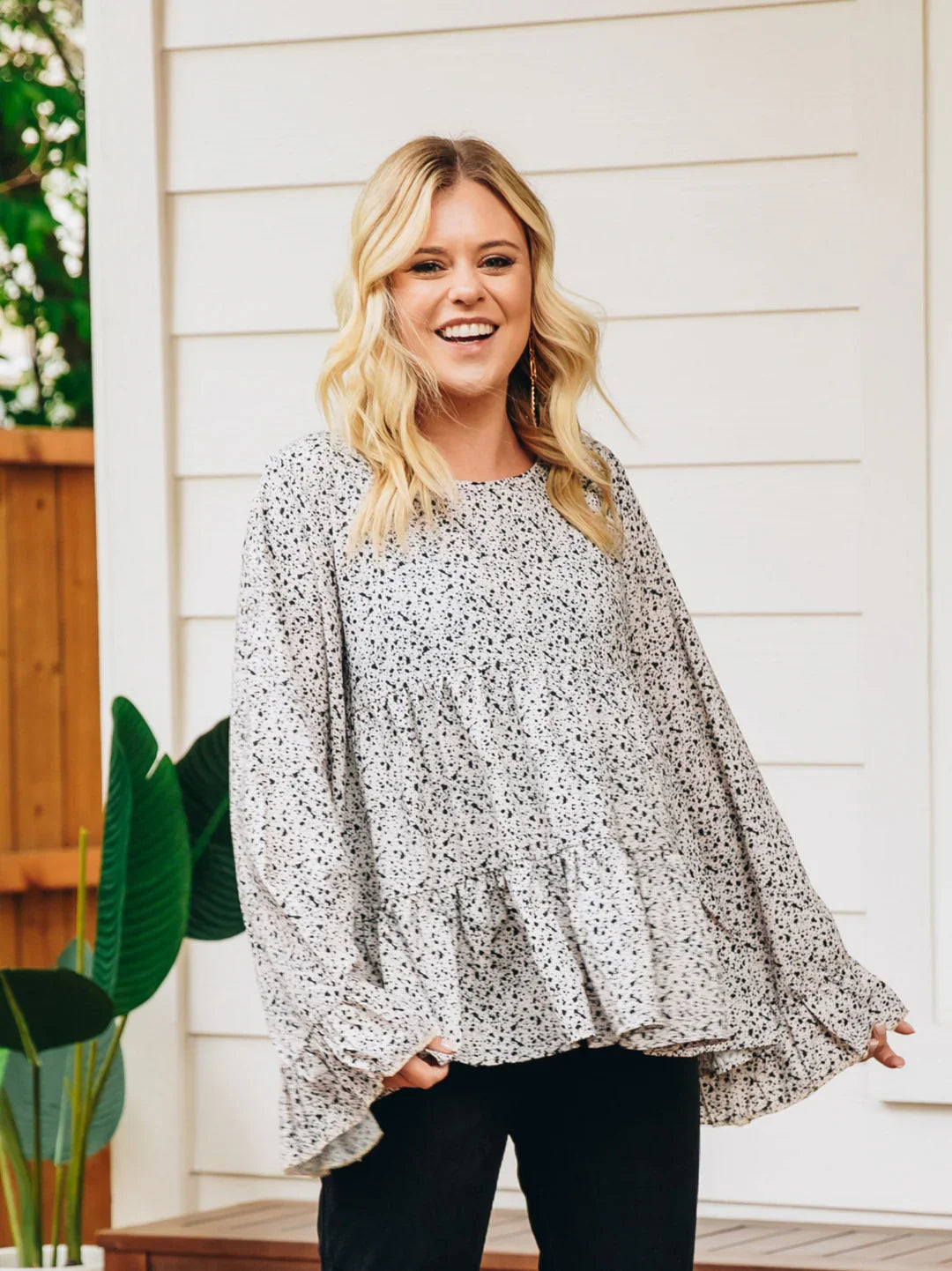 Spotted Around Town Blouse