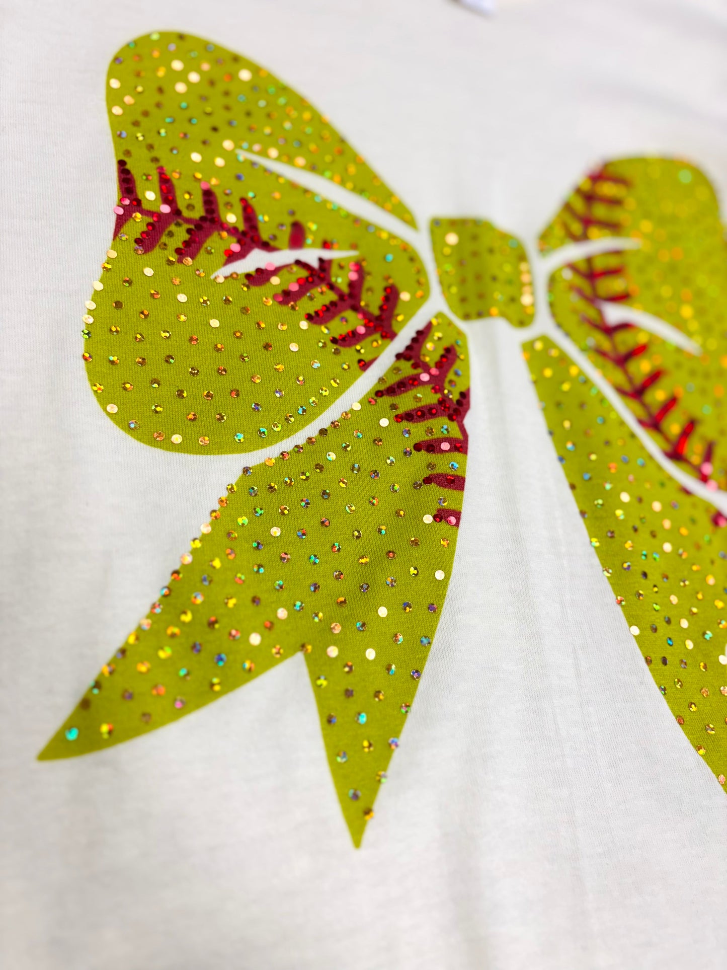 Cream Softball Spangle