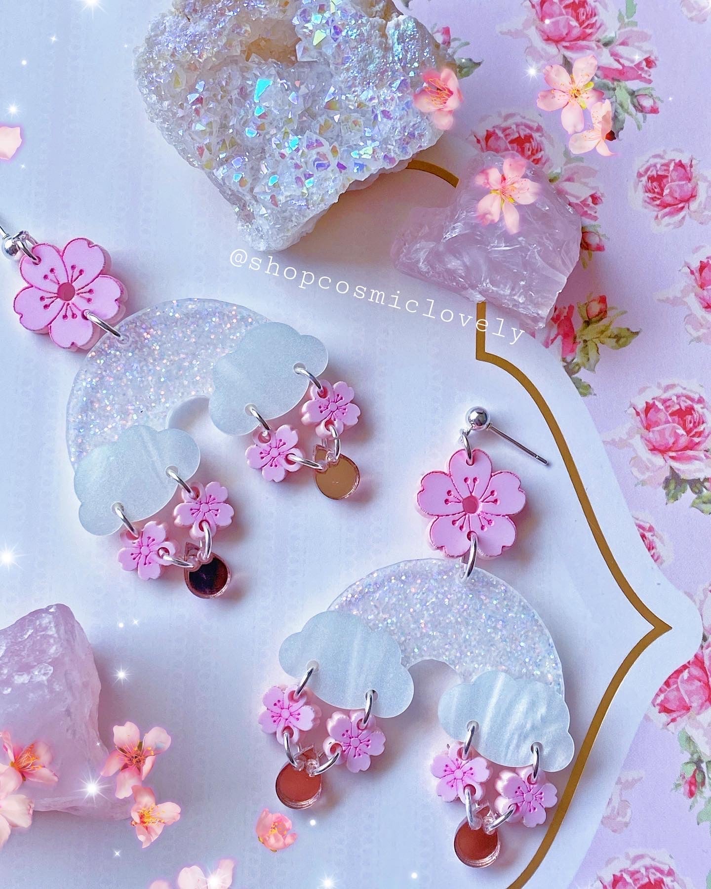 Cherry Blossom Arch Earrings