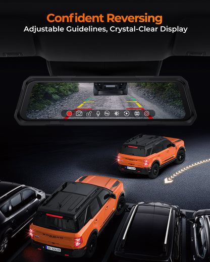 The Legend 3ch Waterproof Mirror DVR Switching System with 8-Gang in-Car Power Solid-State Switch Control Box