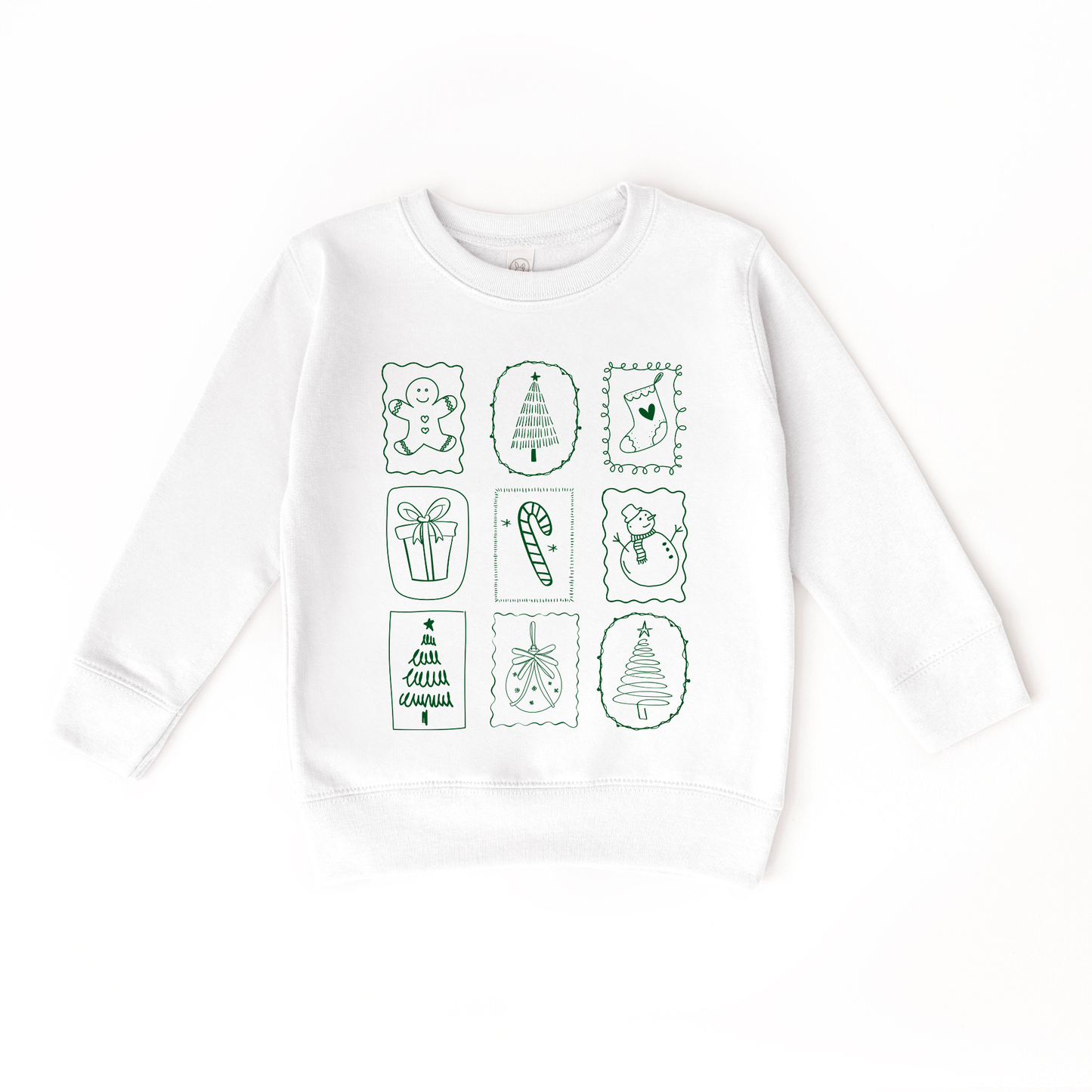 Christmas Stamp Doodles Sweatshirt