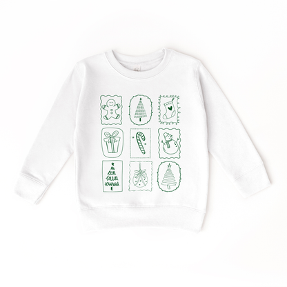 Christmas Stamp Doodles Sweatshirt