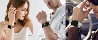 Magnetic Buckle Leather Band for Apple Watch