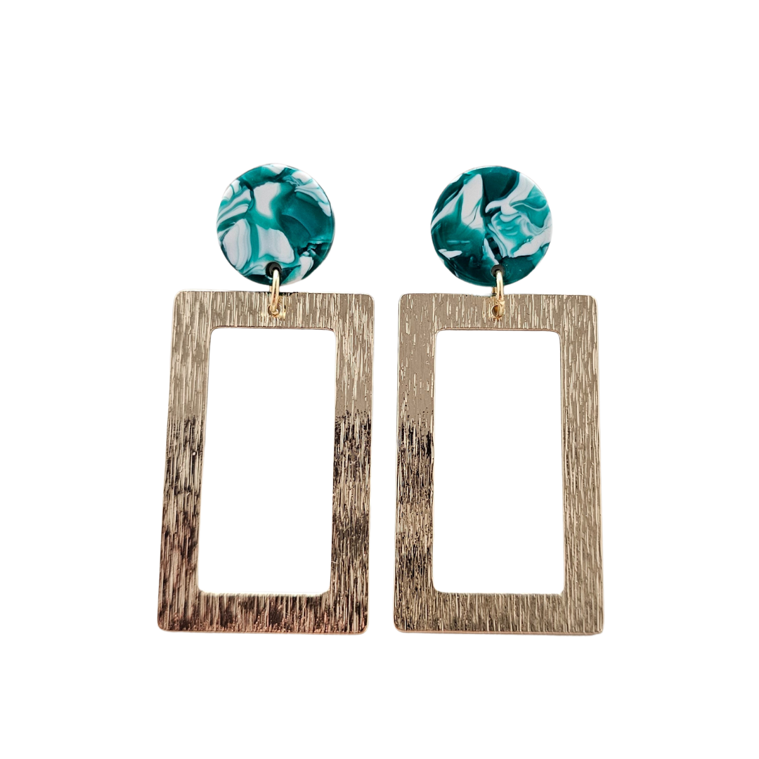 Rebecca Earrings - Sea Green