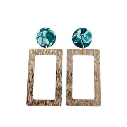 Rebecca Earrings - Sea Green