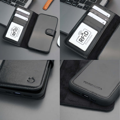 Casper Leather iPhone 15 Pro Wallet Case | Detachable MagSafe Compatible RFID Protection