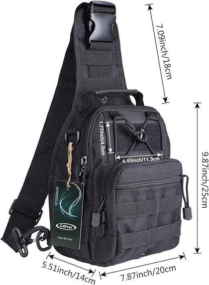 4-Way Tactical Sling Bag – Versatile & Durable
