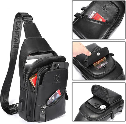 Premium Leather Sling Bag – Functional & Refined