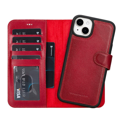 Casper iPhone 14 Series Detachable Leather Wallet Case