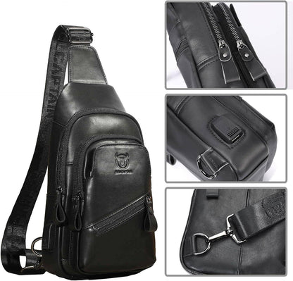 Premium Leather Sling Bag – Functional & Refined