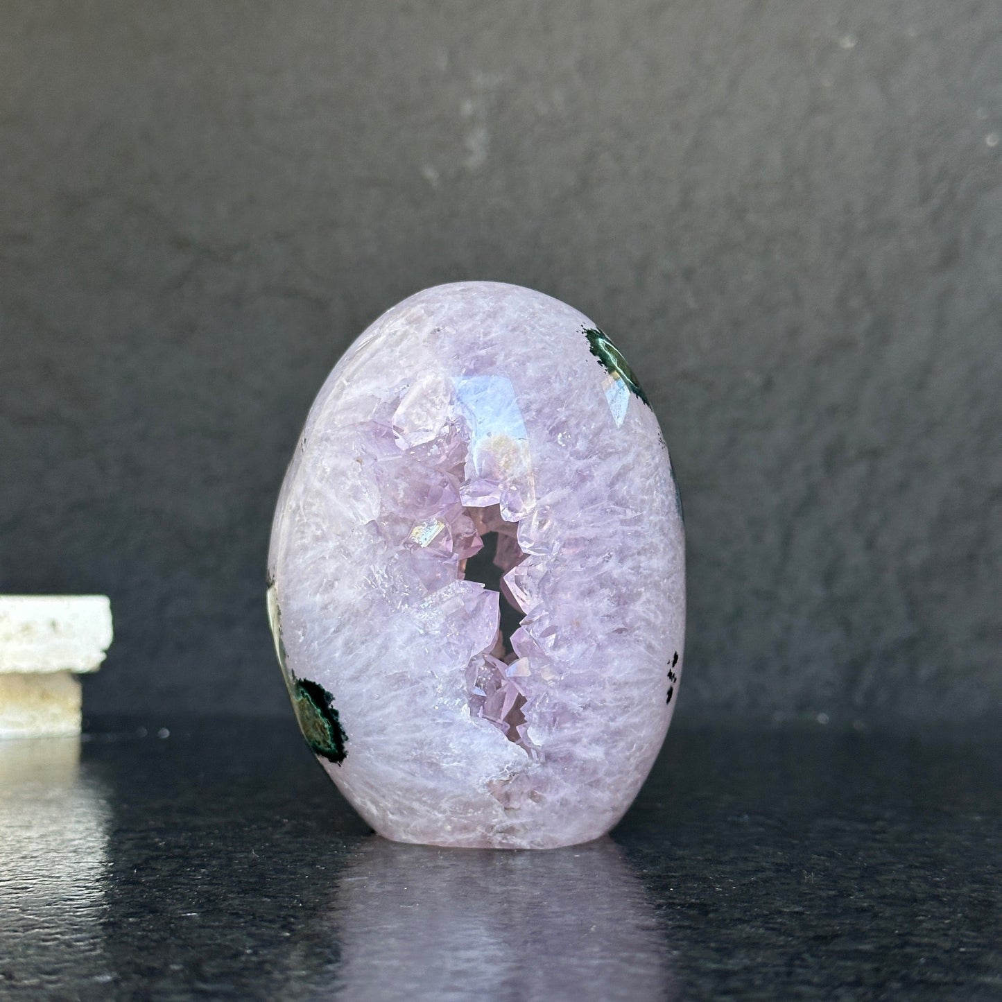 Amethyst Egg, Amethyst Quartz Crystal Cluster with agate formations, Amazing AAA Quality Geode Cave for collectors