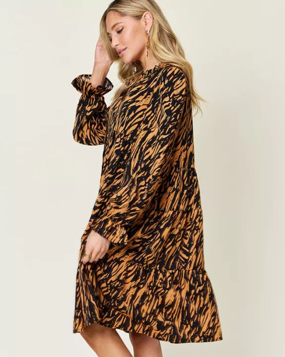 Caramel & Black Tiger Dress