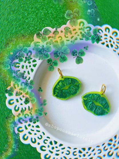 Kiss Me! St. Patricks Day Earrings