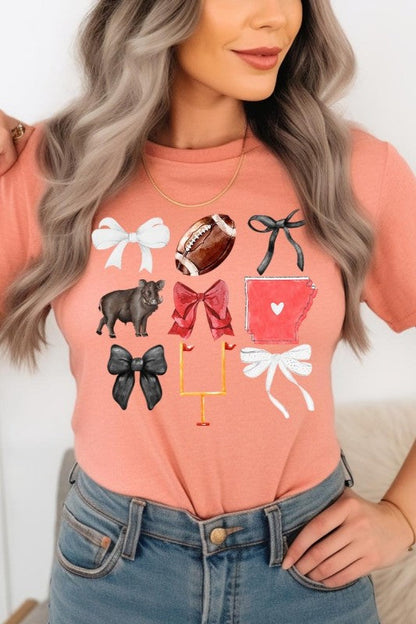 Arkansas Football Graphic Plus Tee