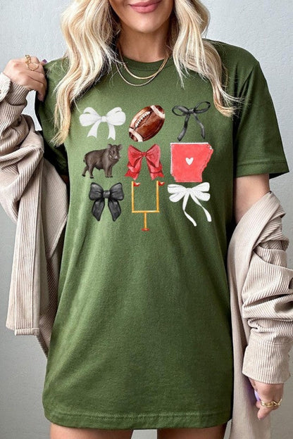 Arkansas Football Graphic Plus Tee