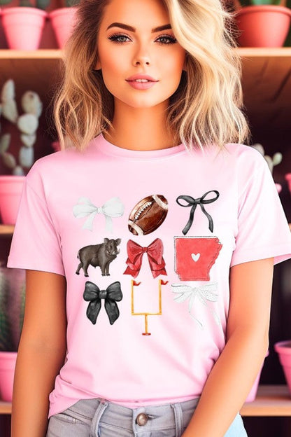 Arkansas Football Graphic Plus Tee