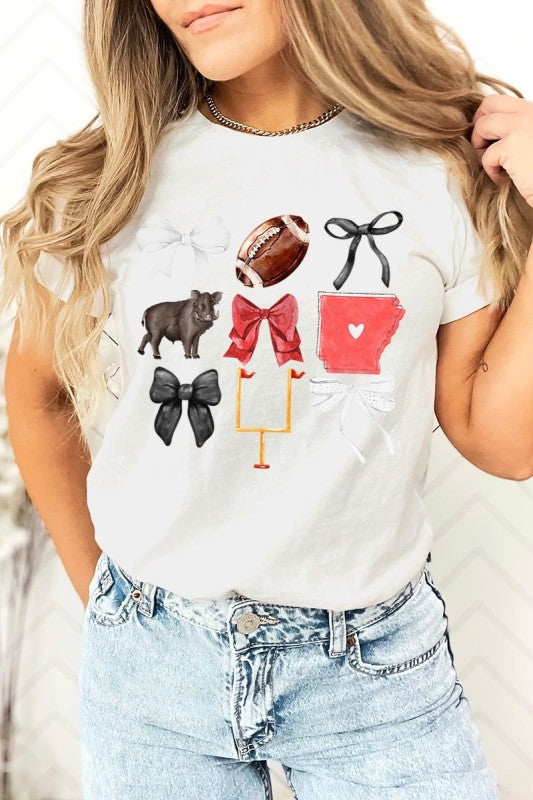 Arkansas Football Graphic Plus Tee