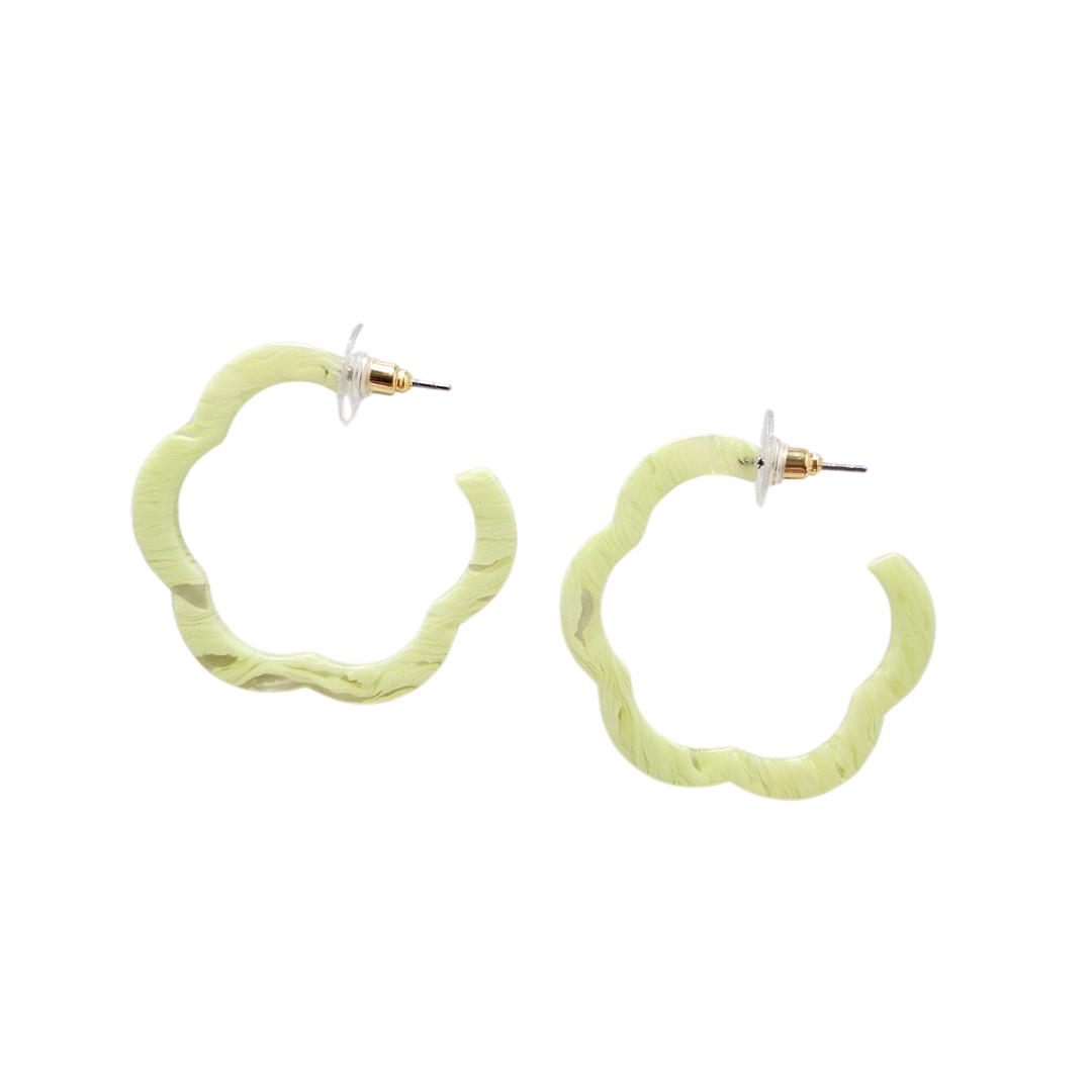 Posey Hoops - Lime Green