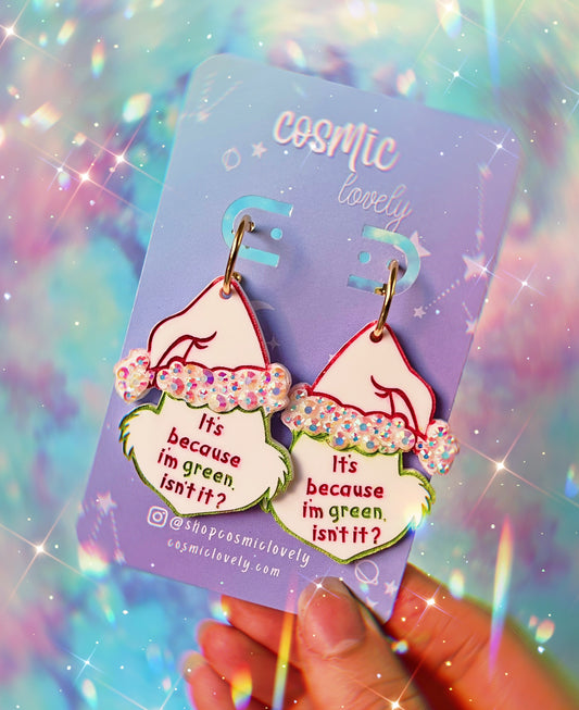 Because im Green Earrings